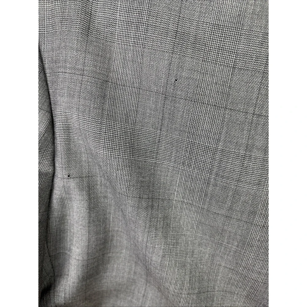 Ralph Lauren 42L Gray Windowpane Check Tweed sport coat Jacket blazer Preppy